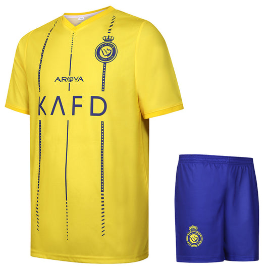 Al-Nassr Fußball Trikot Set Ronaldo Heim - 2025-2026 - Kinder und Erwachsene